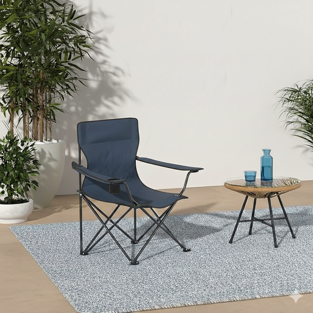 Spall Folding Camping Chair Portable Outdoor Chair for Camping Fishing Beach and Picnic with Cup Holder