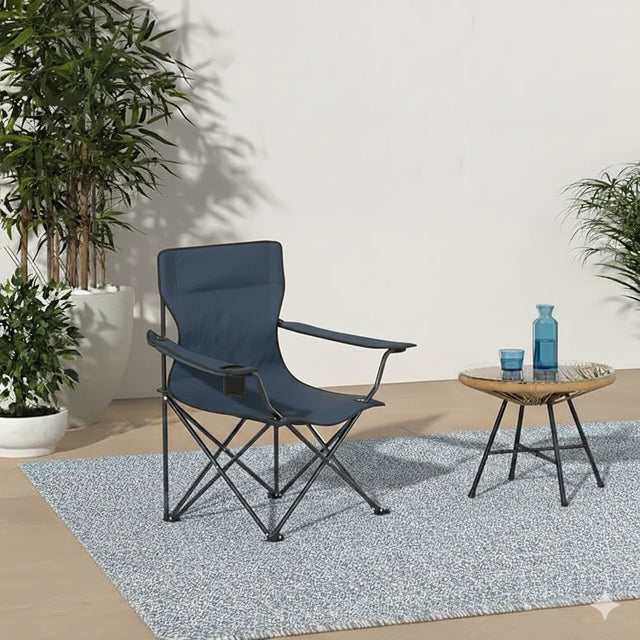 Spall Folding Camping Chair Portable Outdoor Chair for Camping Fishing Beach and Picnic with Cup Holder