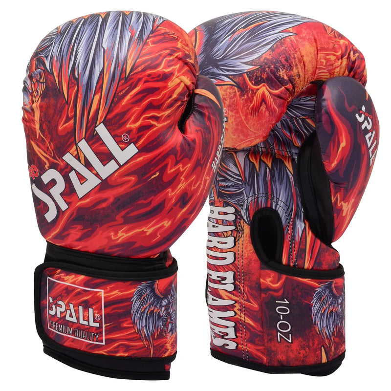 Hard Flames Boxing Gloves | Ideal for All Surfaces, Kids & Adults | Match-Ready | Includes Pump & Needle | Durable & Long-Lasting Performance