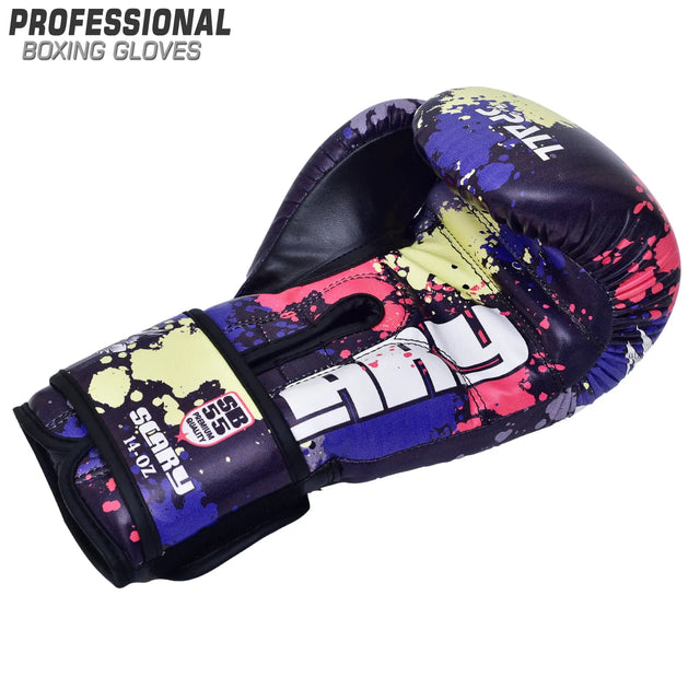 Boxing Gloves 6oz to 14oz Green Red Blue for Kickboxing MMA Fighting Muay Thai Punching Bag Sparring Sports Indoor and Outdoor Training for Men and Women By SPALL(SI-1415) | Ideal for All Surfaces