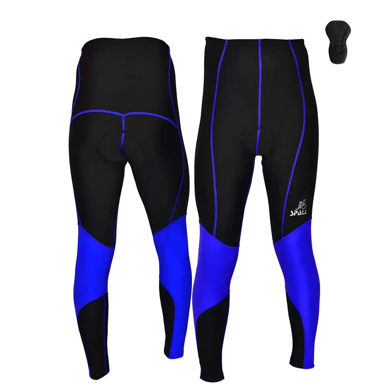Spall Men's Long Cycling Pants Trouser Bike pants Tights Legging With 4D Sponge Padded | Ideal for All Surfaces, Kids & Adults | Match-Ready | Includes Pump & Needle | Durable & Long-Lasting Performance