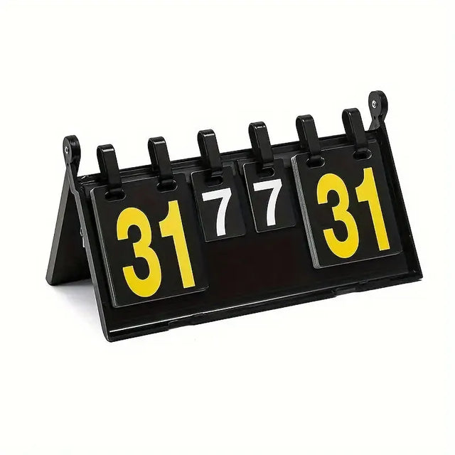 Multi-Function Scoreboard – Manual, No Plug Required, Portable Sports Score Tracker