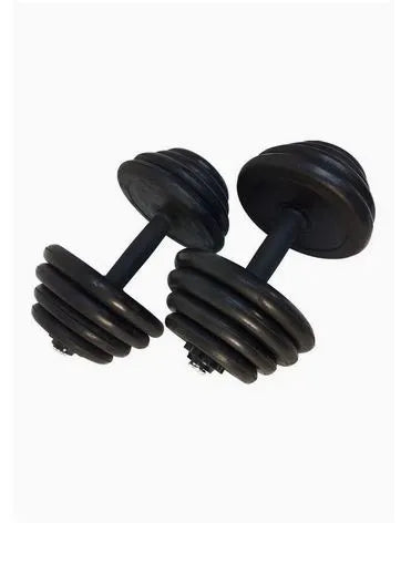 Spall Rubber Dumbbell 20 kg | Ideal for All Surfaces, Kids & Adults | Match-Ready | Includes Pump & Needle | Durable & Long-Lasting Performance