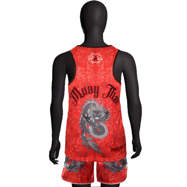 Spall Men's Gym Tank Tops & Shorts  Workout Muscle Tee Training Bodybuilding Fitness Sleeveless Muay Thai Sports Boxing Workout Tank Top Glove Boxer Fan Gift Tank Top | Ideal for All Surfaces
