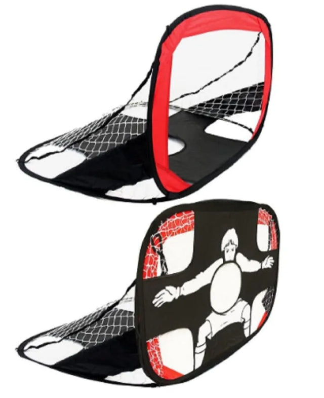 2 in 1 Soccer Goal for Kids Pop Up Kids Soccer Net Soccer Target with Carry Bag Perfect for Backyard Indoor Outdoor Sports and Practice | Ideal for All Surfaces, Kids & Adults | Match-Ready