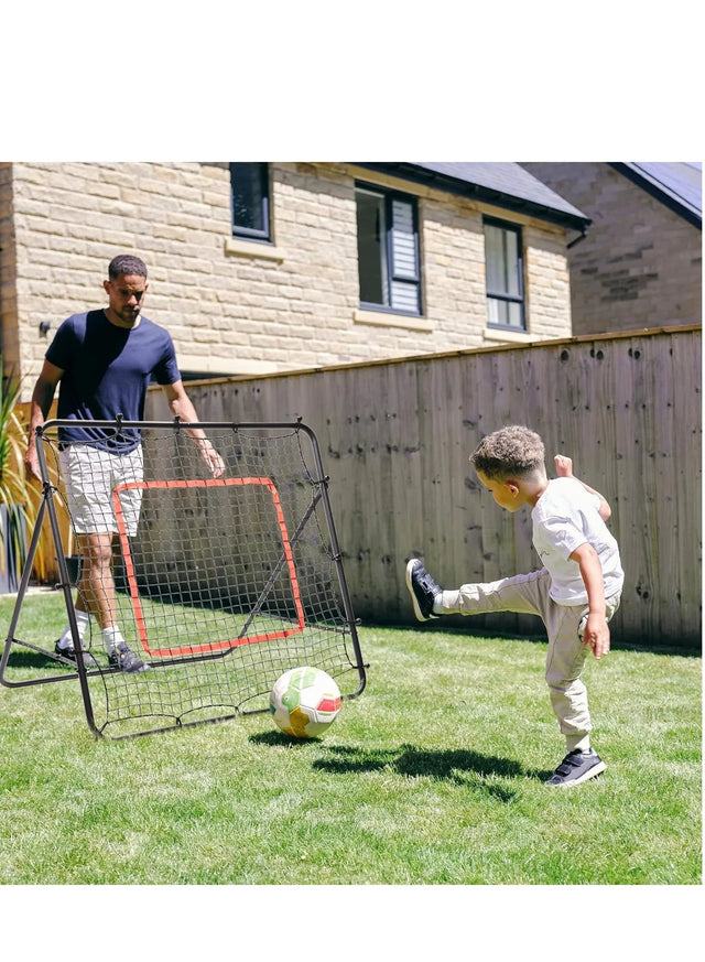 Football Bouncer Football Kickback Rebounder Adjustable Angles Training Equipment, Removable Football Goal | Ideal for All Surfaces, Kids & Adults | Match-Ready | Includes Pump & Needle | Durable & Long Lasting Performance