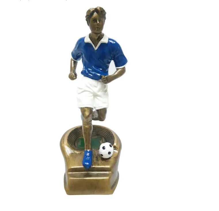 Football Trophy Resin Decoration Electroplating Ornaments Football Fans Souvenir(3361-A) | Ideal for All Surfaces, Kids & Adults | Match-Ready | Includes Pump & Needle | Durable & Long-Lasting Performance