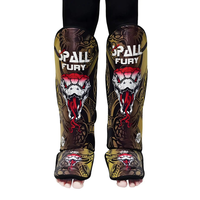 Shin In Step Guard S M L XL Gold Green Grey For Durable Professional MMA Equipment Kickboxing Martial Arts Sparring Practice And Training Perfect For Men And Women(SI-1358) | Ideal for All Surfaces