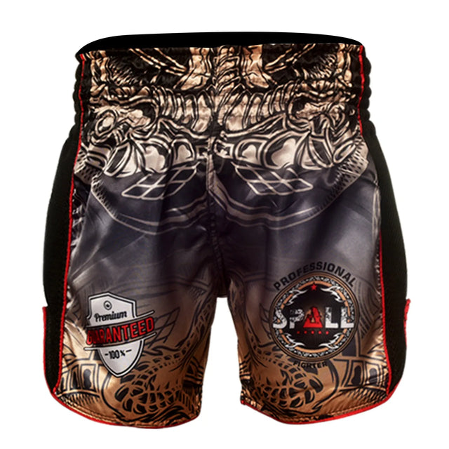 Spall Boxing Fury Shorts MMA Shorts For Training & Kickboxing BJJ Boxing Grappling And Combat Sports Fighting Shorts For Martial Arts Cage Fight Muay Thai | Ideal for All Surfaces, Kids & Adults
