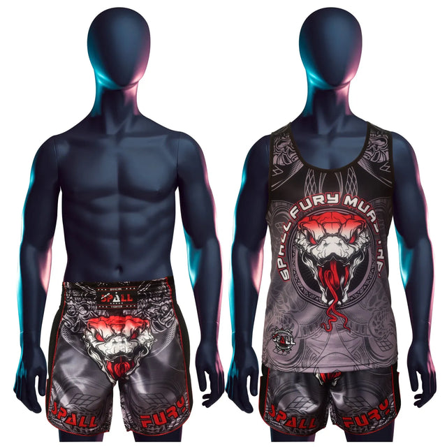 Tank Top Shirt Fury Muay Thai S M L XL Ideal For Weightlifting Crossfitt Bodybuilding Muay Thai Jogging And Gym Great For Adult And Beginner | Ideal for All Surfaces, Kids & Adults | Match-Ready