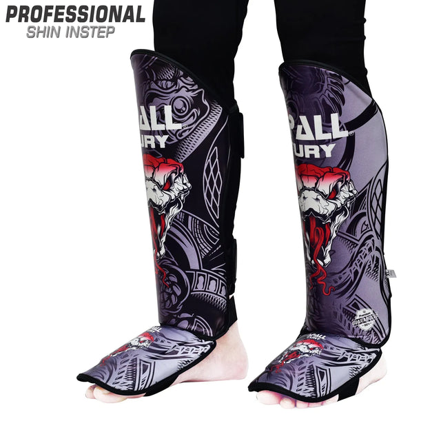 Shin In Step Guard S M L XL Gold Green Grey For Durable Professional MMA Equipment Kickboxing Martial Arts Sparring Practice And Training Perfect For Men And Women(SI-1358) | Ideal for All Surfaces