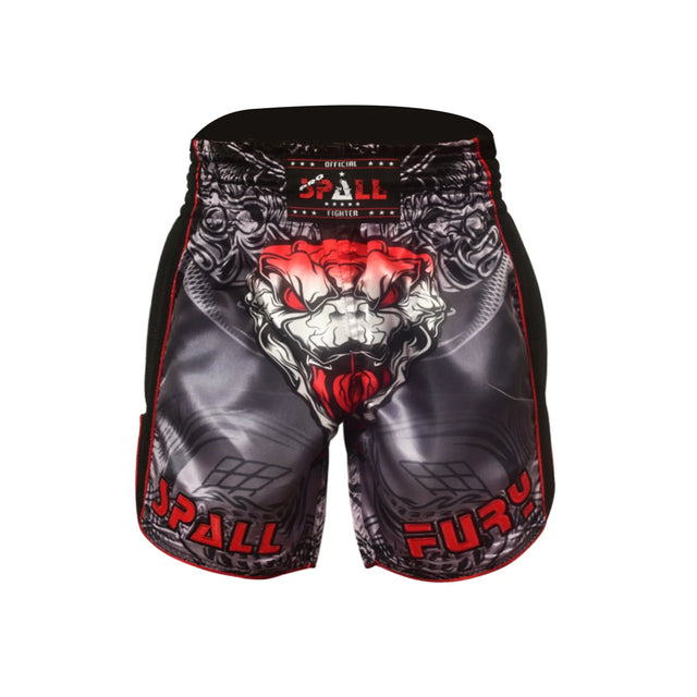 Spall Boxing Fury Shorts MMA Shorts For Training & Kickboxing BJJ Boxing Grappling And Combat Sports Fighting Shorts For Martial Arts Cage Fight Muay Thai | Ideal for All Surfaces, Kids & Adults