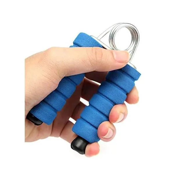 Foam Handle Grip Height 19cm /Width 15cm Blue For Body Exercise Forearm Muscle Finger Gripper Trainer Strength Set Fitness Equipment Sports Athletes And Musicians(2011) | Ideal for All Surfaces