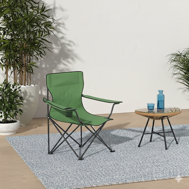 Spall Folding Camping Chair Portable Outdoor Chair for Camping Fishing Beach and Picnic with Cup Holder