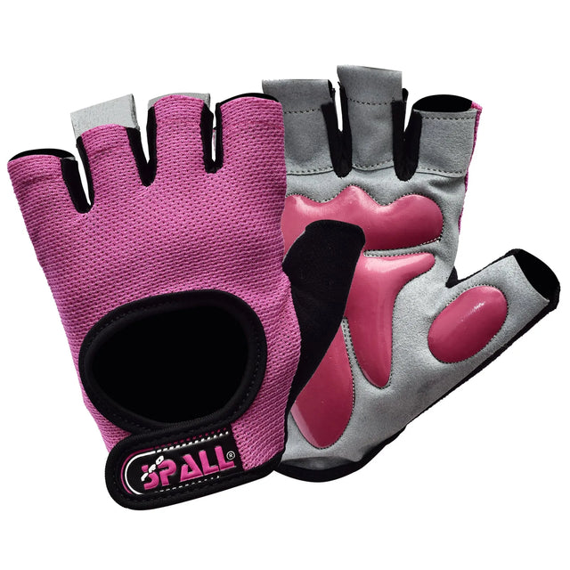 Half Finger Ladies Weight Lifting Gloves For Workout Hanging Pull Ups Cycling Fitness Bodybuilding Weightlifting Training Outdoor Sports Ideal For Women(SI-4082) | Ideal for All Surfaces, Kids & Adult