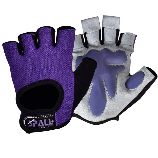 Half Finger Ladies Weight Lifting Gloves For Workout Hanging Pull Ups Cycling Fitness Bodybuilding Weightlifting Training Outdoor Sports Ideal For Women(SI-4082) | Ideal for All Surfaces, Kids & Adult