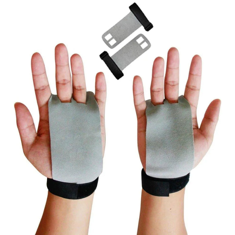 Hand Grip Glove Synthetic Leather Crossfit Gymnastics Guard Palm Protectors Weight Lifting Gloves Pull Up Bar Heavy Duty Grips (SI-6045) | Ideal for All Surfaces, Kids & Adults | Match-Ready