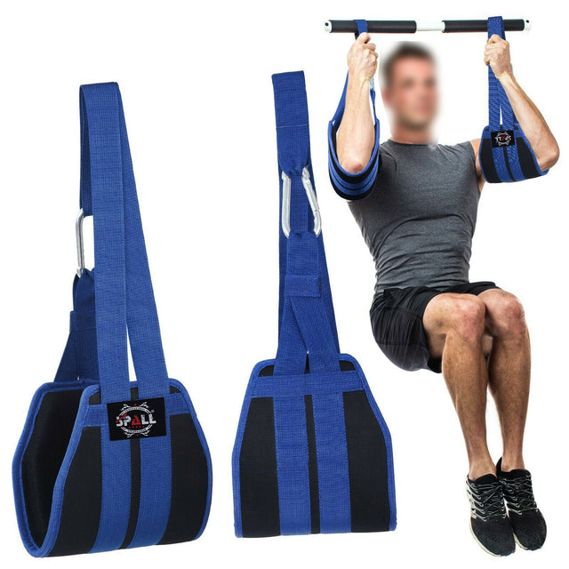 Hanging AB Strap For Pull Up Bar Workout Fitness Muscle Building Arm Support Gym Equipments And Abdominal Exercise Training For Men And Women (SI-4065) | Ideal for All Surfaces, Kids & Adults