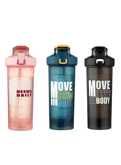 Protein Powder Shake Exercise Bottle Shake Smart Pin Cup | Ideal for All Surfaces, Kids & Adults | Match-Ready | Includes Pump & Needle | Durable & Long-Lasting Performance