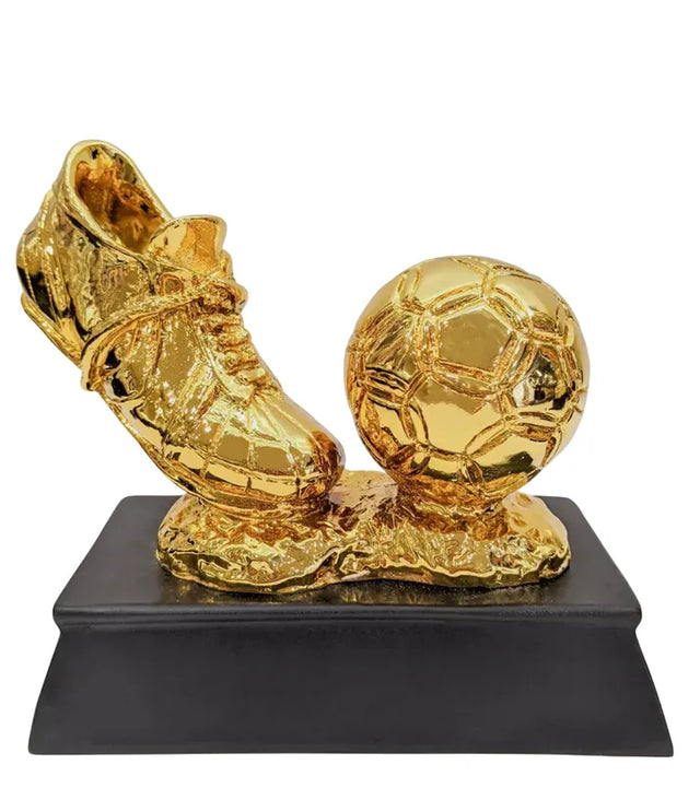 Golden Football Boot & Ball Trophy ? Soccer Achievement Award HX3793-B2 | Ideal for All Surfaces, Kids & Adults | Match-Ready | Includes Pump & Needle | Durable & Long-Lasting Performance