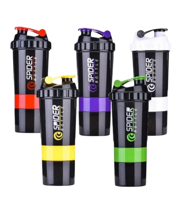 Plastic Protein Powder Shaker Cup, Portable And Leak-Proof Water Bottle with a Mixing Spring, Suitable for Gym Workouts, Outdoor Fitness, And Christmas Gifts | Ideal for All Surfaces, Kids & Adults