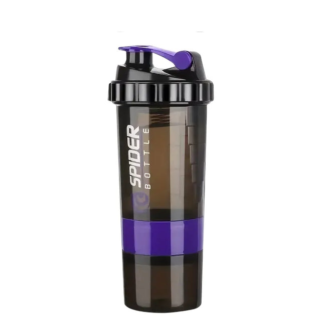 Plastic Protein Powder Shaker Cup, Portable And Leak-Proof Water Bottle with a Mixing Spring, Suitable for Gym Workouts, Outdoor Fitness, And Christmas Gifts | Ideal for All Surfaces, Kids & Adults