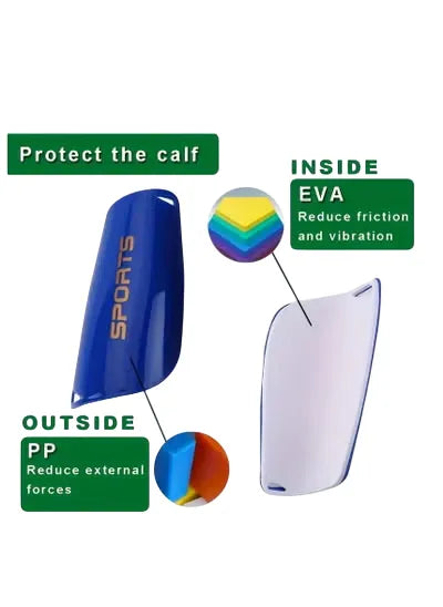 1pair Protective Soccer Shin Guards for Adults and Students - Reduce Injuries and Shock with Shin Pads for Football Training | Ideal for All Surfaces, Kids & Adults | Match-Ready | Includes Pump & Needles