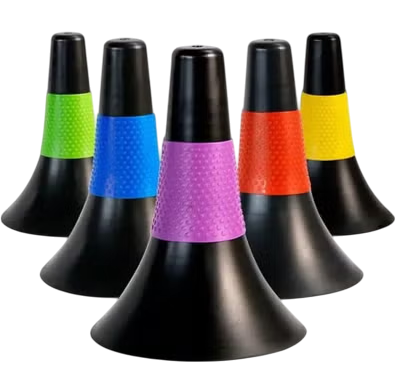 Agility Training Sport Cone, 9 Inches Marker Cones with Carry Bag, Basketball Training Cones for Soccer Football Basketball Speed Grab Drills and Training