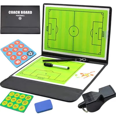 Soccer Coach Football Tactic Board Book Set | Ideal for All Surfaces, Kids & Adults | Match-Ready | Includes Pump & Needle | Durable & Long-Lasting Performance
