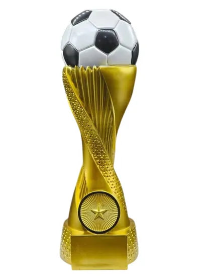 Golden Soccer Trophy with Ball?Prestigious Award for Champions | Ideal for All Surfaces, Kids & Adults | Match-Ready | Includes Pump & Needle | Durable & Long-Lasting Performance