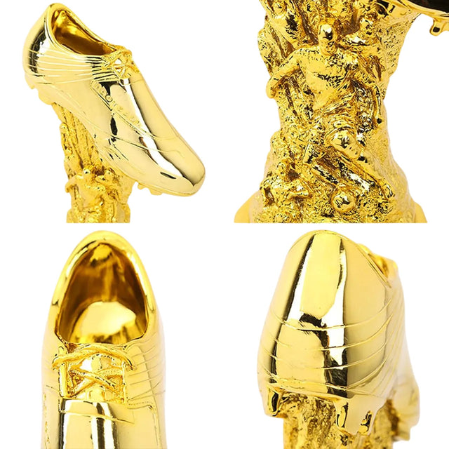 Golden Boot Trophy ? European Creative Football Competition Award, School & Club Souvenir Resin Trophy | Ideal for All Surfaces, Kids & Adults | Match-Ready | Includes Pump & Needle