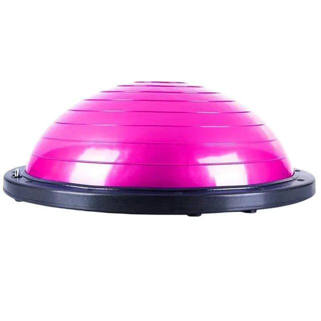 Half Balance Ball Trainer, Half Yoga Exercise Ball with Resistance Bands and Foot Pump, Balance Trainer for Stability Training, Strength Exercise Fitness, Home Gym Workout Equipment | Ideal for All Surface, Kids and Adults
