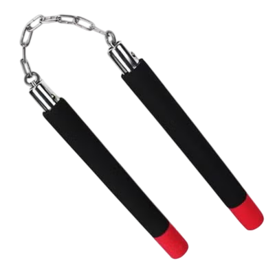 Martial Art Sticks Foam Training Sticks Bruce Lee Practice for Beginner Child 12inch Length Karate Kung Fu Pads