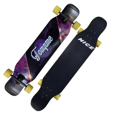 Skateboard Maple Standard Skateboard Double Kick Concave Cruiser Long Board Street Board Skateboard With Smooth Wheels For Kids Beginners Boys Girls Teens Adults | Ideal for All Surfaces, Kids & Adult