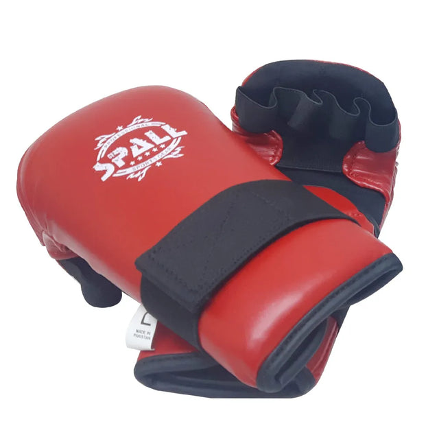 Karate Gloves For Punching Bag Professional Thumb Elastic Artificial Leather Material Fighting Practice Coaching Training Mitts Ideal For Men And Women(SI-1051) | Ideal for All Surfaces, Kids & Adults