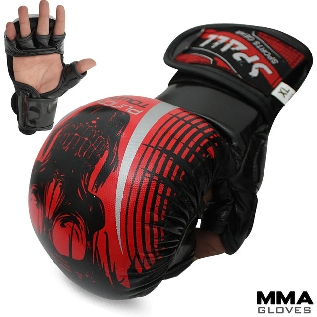 MMA Gloves Grappling Training Kickboxing Fight (SI-1198) | Ideal for All Surfaces, Kids & Adults | Match-Ready | Includes Pump & Needle | Durable & Long-Lasting Performance