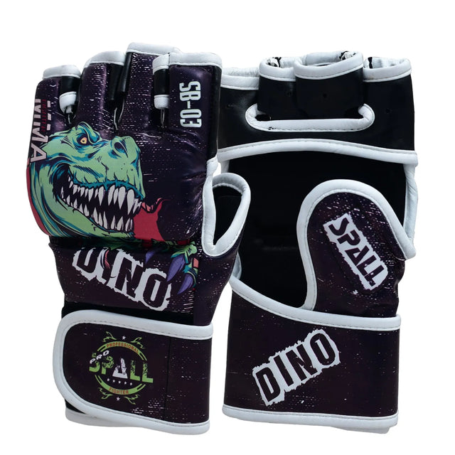 MMA Gloves Half Finger Grappling Gloves With Open Palms Punching Bag For Muay Thai Kickboxing Sparring Sanda Sparring Punching Bag Training And Combat(SI-2204) | Ideal for All Surfaces, Kids & Adults