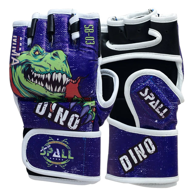 MMA Gloves Half Finger Grappling Gloves With Open Palms Punching Bag For Muay Thai Kickboxing Sparring Sanda Sparring Punching Bag Training And Combat(SI-2204) | Ideal for All Surfaces, Kids & Adults