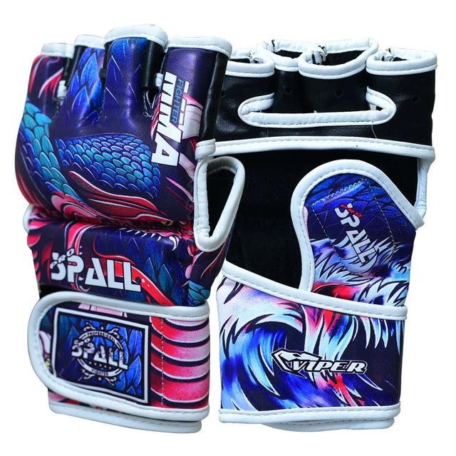MMA Gloves Half Finger Grappling Gloves With Open Palms Punching Bag For Muay Thai Kickboxing Sparring Sanda Sparring Punching Bag Training And Combat(SI-2203) | Ideal for All Surfaces, Kids & Adults