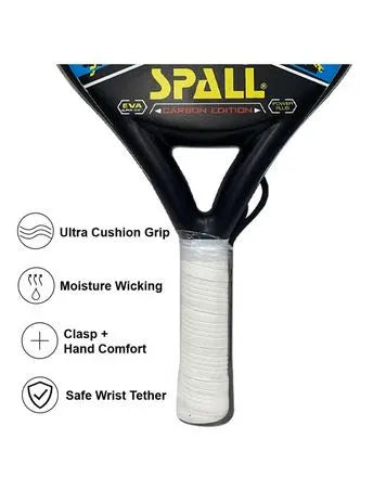 Paddle Tennis Racket Carbon Fiber. Take Your Game To The Next Level With The Paddle Tennis Racket Fiber Tennis(6070) | Ideal for All Surfaces, Kids & Adults | Match-Ready | Includes Pump & Needle