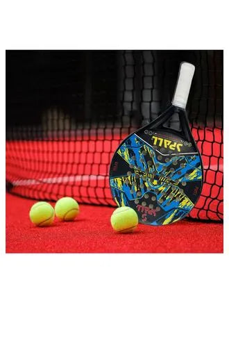 Paddle Tennis Racket Carbon Fiber. Take Your Game To The Next Level With The Paddle Tennis Racket Fiber Tennis(6070) | Ideal for All Surfaces, Kids & Adults | Match-Ready | Includes Pump & Needle