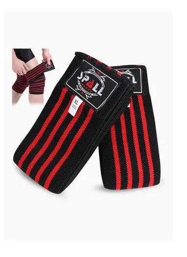 Spall Fitness Knee Wraps Compression Elasticity Weightlifting Squat Fitness For Gym Workout Cross Training For Men And Women | Ideal for All Surfaces, Kids & Adults | Match-Ready | Includes Pump & Needle