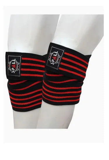 Spall Fitness Knee Wraps Compression Elasticity Weightlifting Squat Fitness For Gym Workout Cross Training For Men And Women | Ideal for All Surfaces, Kids & Adults | Match-Ready | Includes Pump & Needle