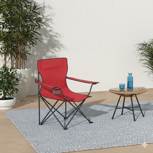 Spall Folding Camping Chair Portable Outdoor Chair for Camping Fishing Beach and Picnic with Cup Holder