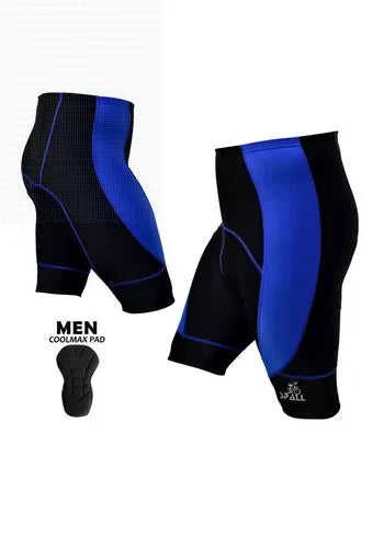 Spall Men's Padded Bike Shorts 3D Padding Mountain Biking Bicycle Riding | Ideal for All Surfaces, Kids & Adults | Match-Ready | Includes Pump & Needle | Durable & Long-Lasting Performance