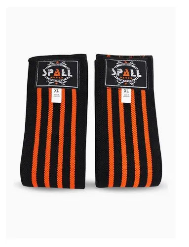 Spall Fitness Knee Wraps Compression Elasticity Weightlifting Squat Fitness For Gym Workout Cross Training For Men And Women | Ideal for All Surfaces, Kids & Adults | Match-Ready | Includes Pump & Needle