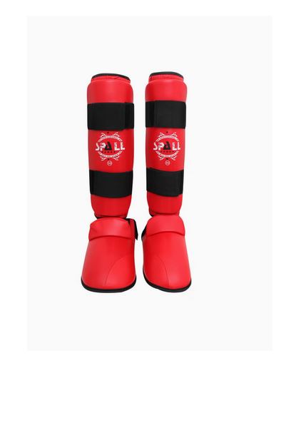 Shin Instep Guard XS S M L XL Blue Red Protective Gear For Sports Kickboxing Wrestling Martial Arts Karate Sparring Training Ideal for Men and Women(SI-1115) | Ideal for All Surfaces, Kids & Adults