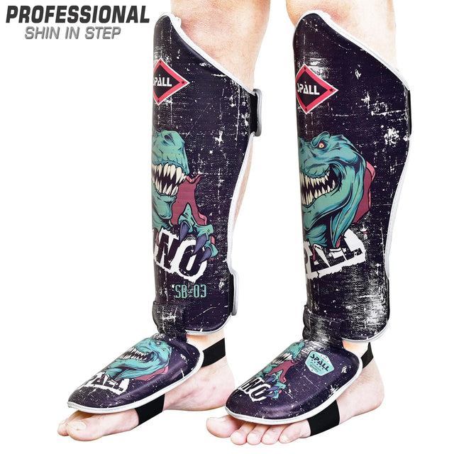Shin Instep Guard Protective Leg For Boxing Muay Thai Sparring Kickboxing MMA BJJ Karate Judo Practice Martial Arts Training Ideal For Men And Women(SI-1356) | Ideal for All Surfaces, Kids & Adults