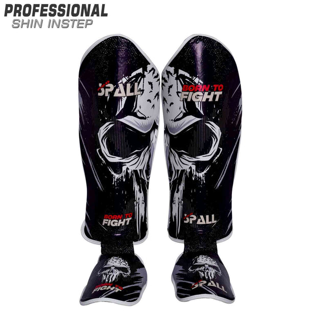Shin Instep Pads Black Red Blue for Protective Leg (SI-1357) | Ideal for All Surfaces, Kids & Adults | Match-Ready | Includes Pump & Needle | Durable & Long-Lasting Performance