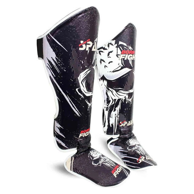 Shin Instep Pads Black Red Blue for Protective Leg (SI-1357) | Ideal for All Surfaces, Kids & Adults | Match-Ready | Includes Pump & Needle | Durable & Long-Lasting Performance